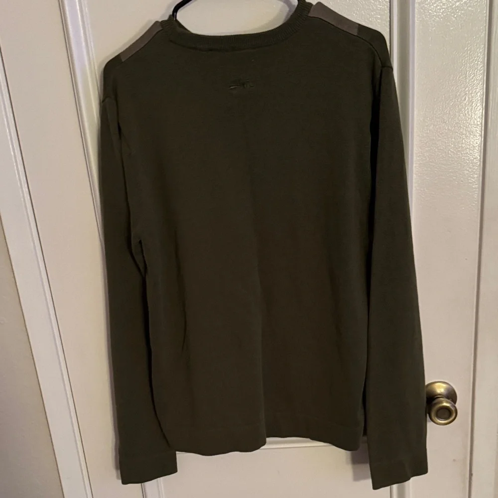 Quiksilver Men's Argyle Crewneck Sweater - Green and Brown